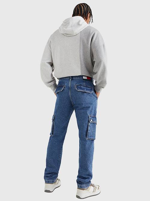 Tommy Hilfiger Ethan Relaxed Fit Cargo Jeans Heren Denim | TH149CDY