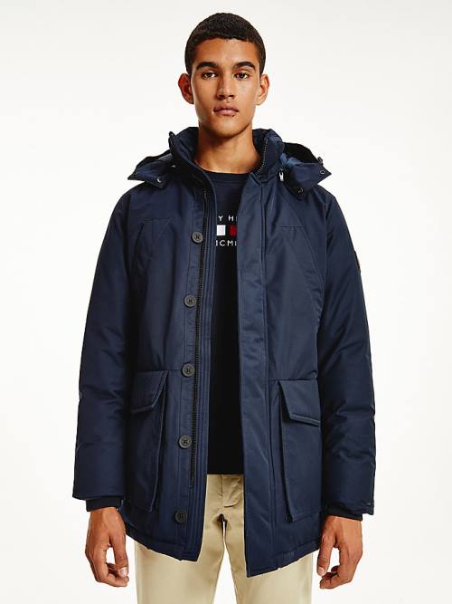 Tommy Hilfiger Exclusive Down Parka Jassen Heren Blauw | TH318OJP