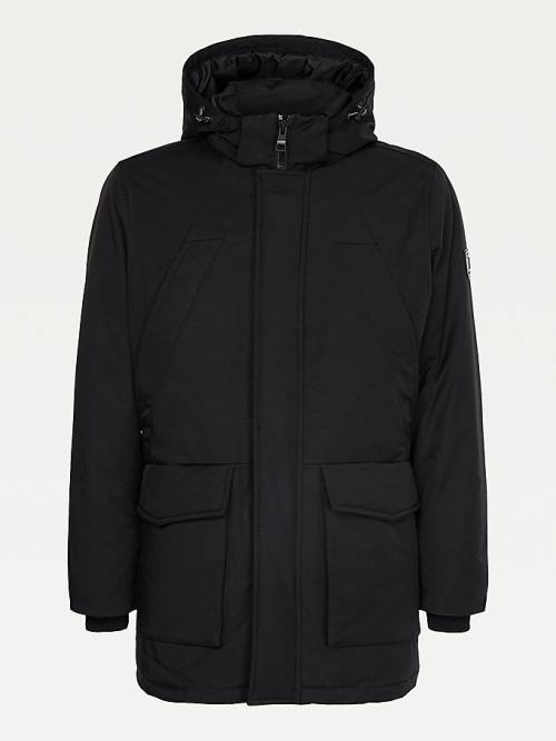 Tommy Hilfiger Exclusive Down Parka Jassen Heren Zwart | TH832LAM