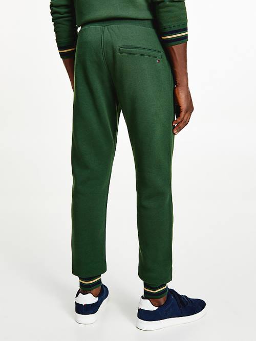 Tommy Hilfiger Exclusive Flag Logo Joggers Broek Heren Groen | TH370AES