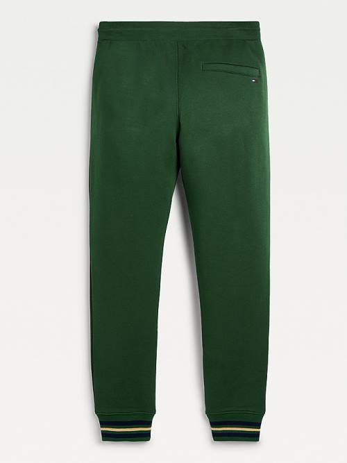 Tommy Hilfiger Exclusive Flag Logo Joggers Broek Heren Groen | TH370AES