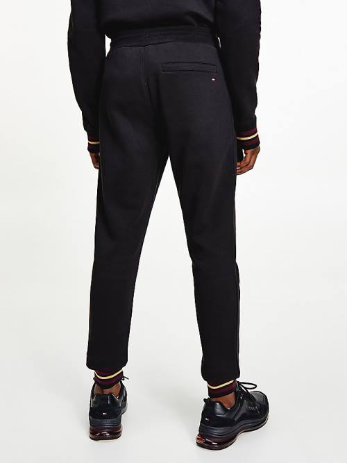 Tommy Hilfiger Exclusive Flag Logo Joggers Broek Heren Zwart | TH537PIA