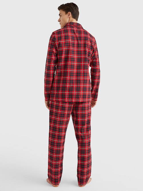 Tommy Hilfiger Exclusive Flannel Shirt And Trousers Set Pyjamas Heren Rood | TH175RWS