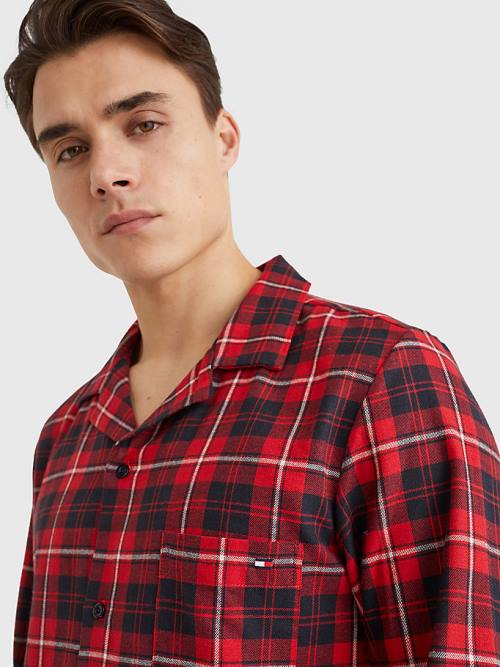 Tommy Hilfiger Exclusive Flannel Shirt And Trousers Set Pyjamas Heren Rood | TH175RWS