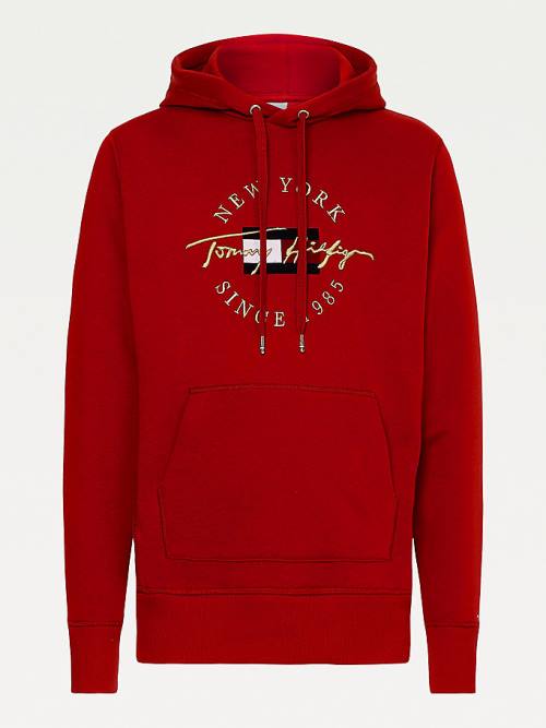 Tommy Hilfiger Exclusive Icons Hoodie Heren Rood | TH435UDK