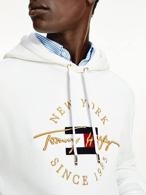 Tommy Hilfiger Exclusive Icons Hoodie Heren Wit | TH975IXJ