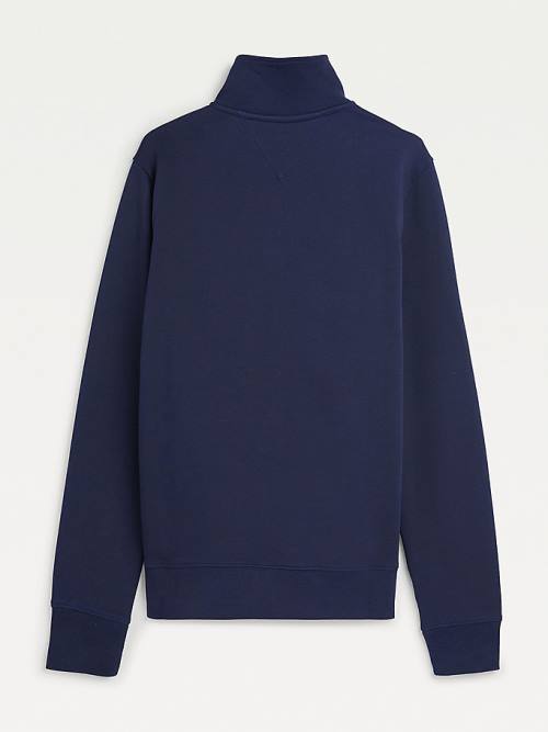 Tommy Hilfiger Exclusive Mock Turtleneck Sweatshirts Heren Blauw | TH376BLP