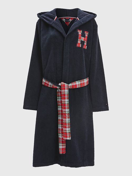 Tommy Hilfiger Exclusive Organic Katoenen Towelling Bathrobe Pyjamas Dames Blauw | TH513FDI