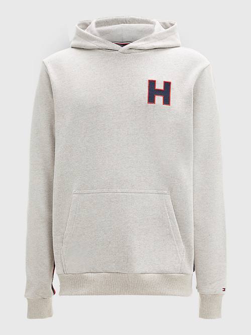 Tommy Hilfiger Exclusive Signature Detail Monogram Hoodie Heren Beige | TH746FZU