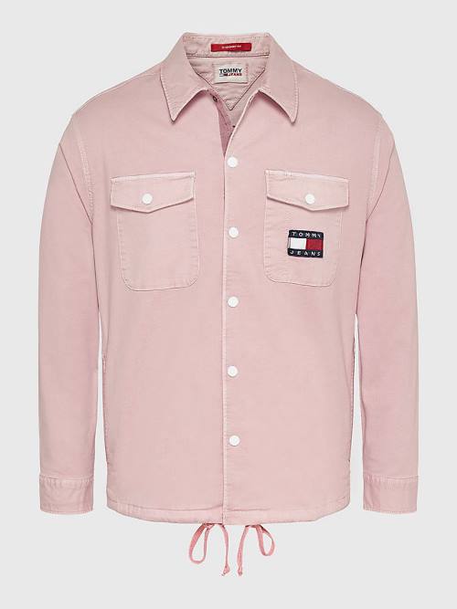 Tommy Hilfiger Expedition Logo Coach Overhemd Heren Roze | TH728DHO