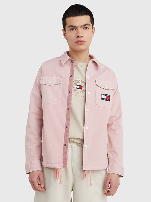 Tommy Hilfiger Expedition Logo Coach Overhemd Heren Roze | TH728DHO