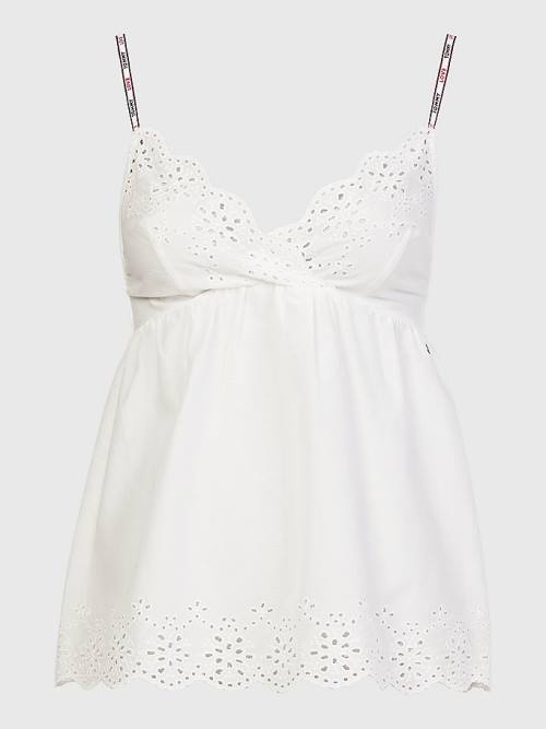 Tommy Hilfiger Eyelet Kanten Cami Pyjamas Dames Wit | TH507OWX