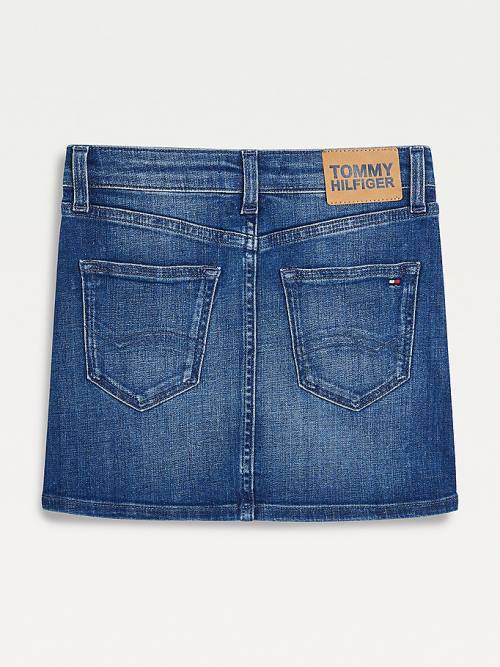 Tommy Hilfiger Faded Regular Fit Denim Rokken Meisjes Denim | TH812NYK