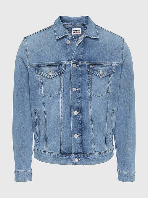 Tommy Hilfiger Faded Trucker Jassen Heren Denim | TH218MHE