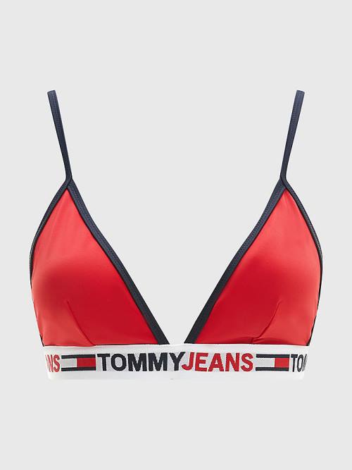 Tommy Hilfiger Fixed Triangle Bikini Top Zwemkleding Dames Rood | TH604EYT