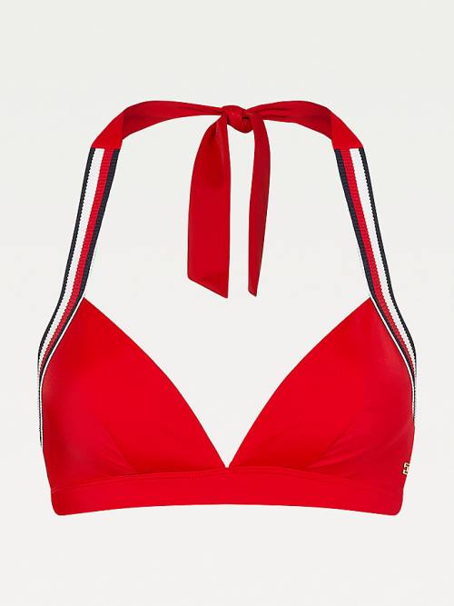 Tommy Hilfiger Fixed Triangle Bikini Top Zwemkleding Dames Rood | TH746PAV