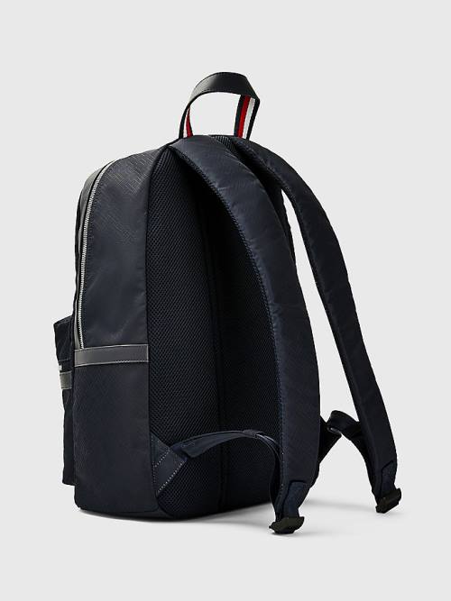 Tommy Hilfiger Flag Jacquard Backpack Tassen Heren Blauw | TH369DLE