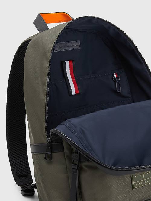 Tommy Hilfiger Flag Jacquard Backpack Tassen Heren Groen | TH631TGS