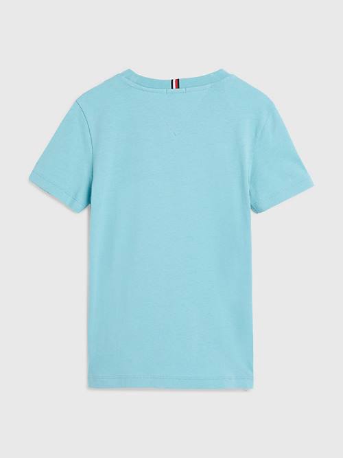 Tommy Hilfiger Flag Logo T-shirts Jongens Blauw | TH964BLN