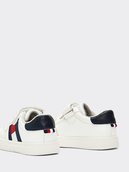 Tommy Hilfiger Flag Low-Top Sneakers Jongens Wit | TH097JYH