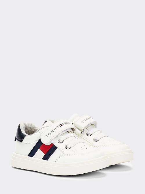 Tommy Hilfiger Flag Low-Top Sneakers Jongens Wit | TH097JYH