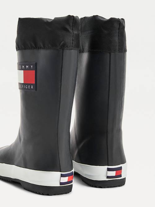 Tommy Hilfiger Flag Toggle Rain Laarzen Jongens Zwart | TH321JMB