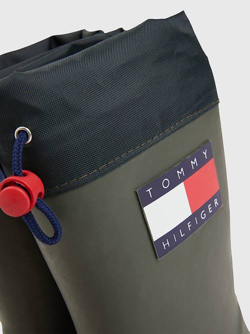 Tommy Hilfiger Flag Toggle Rain Laarzen Jongens Groen | TH547IKM