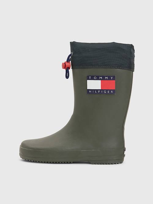 Tommy Hilfiger Flag Toggle Rain Laarzen Jongens Groen | TH547IKM