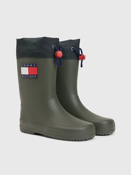 Tommy Hilfiger Flag Toggle Rain Laarzen Jongens Groen | TH547IKM