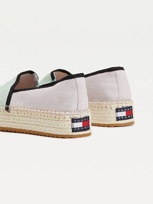 Tommy Hilfiger Flatform Espadrilles Loafers Dames Blauw | TH105BUM