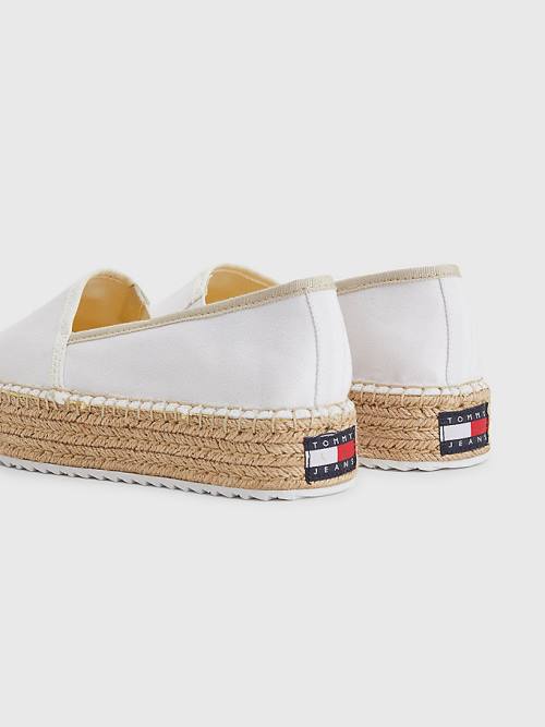 Tommy Hilfiger Flatform Espadrilles Loafers Dames Wit | TH824EXH