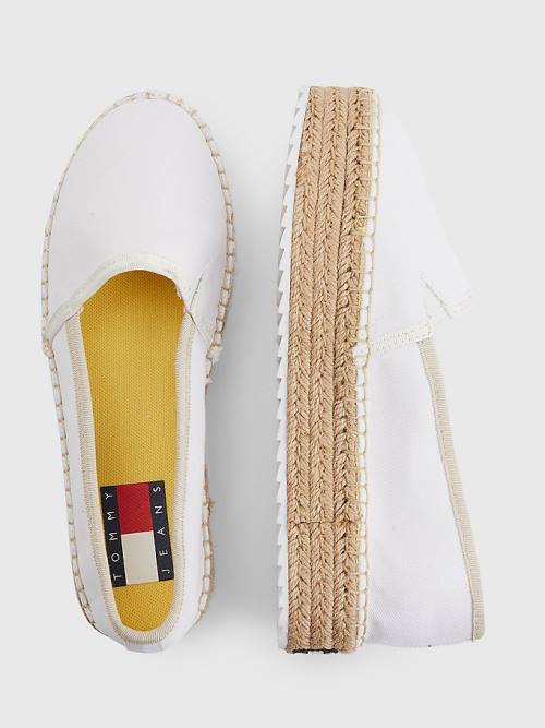 Tommy Hilfiger Flatform Espadrilles Loafers Dames Wit | TH824EXH