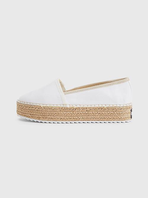 Tommy Hilfiger Flatform Espadrilles Loafers Dames Wit | TH824EXH