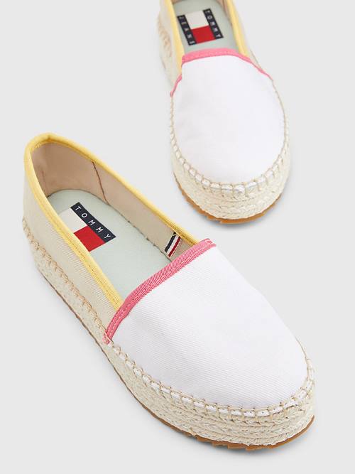 Tommy Hilfiger Flatform Espadrilles Loafers Dames Beige | TH860QMD