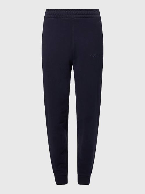 Tommy Hilfiger Fleece Cuffed Leg Joggers Broek Dames Blauw | TH342PQA