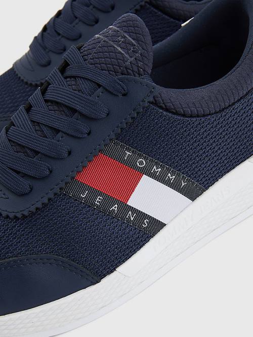 Tommy Hilfiger Flexi Knitted Sneakers Dames Blauw | TH780KDG