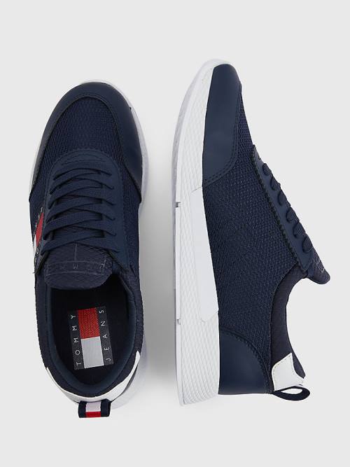 Tommy Hilfiger Flexi Knitted Sneakers Dames Blauw | TH780KDG