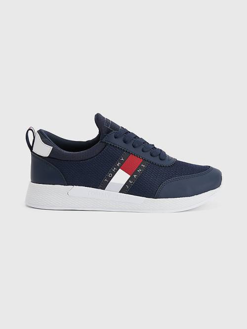 Tommy Hilfiger Flexi Knitted Sneakers Dames Blauw | TH780KDG