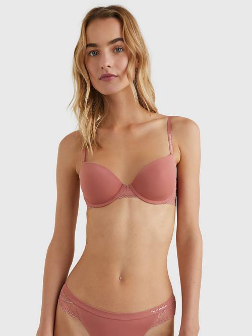 Tommy Hilfiger Floral Kanten Padded Balconette Bra Ondergoed Dames Oranje | TH195BAD