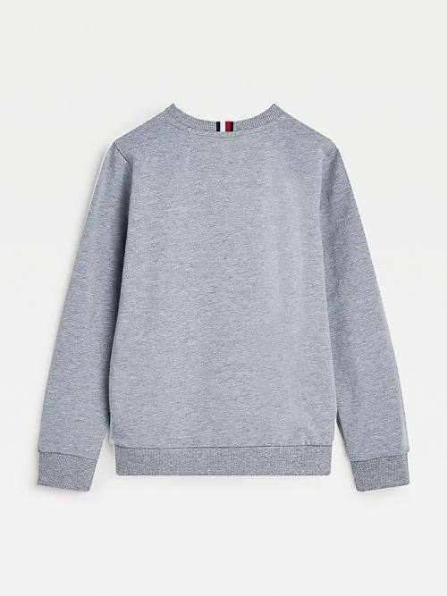 Tommy Hilfiger Front Logo Sweatshirts Jongens Grijs | TH324ATS