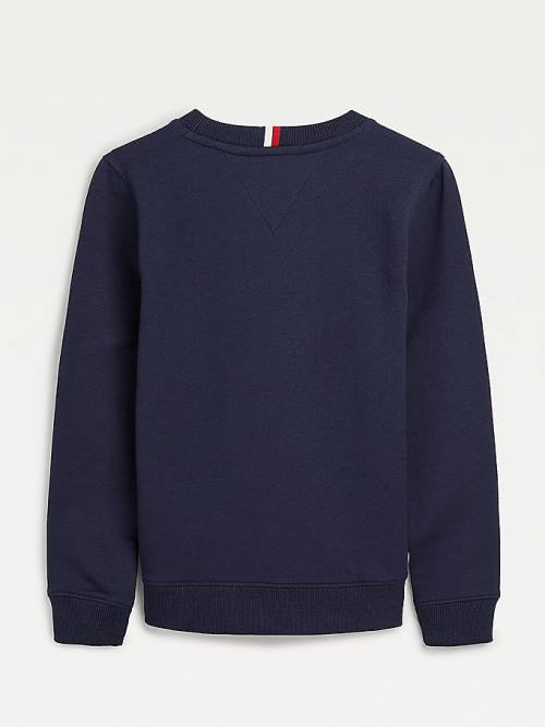 Tommy Hilfiger Front Logo Sweatshirts Jongens Blauw | TH603PDJ