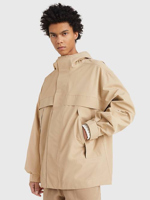 Tommy Hilfiger GORE-TEX Crest Met Capuchon Parka Jassen Heren Beige | TH283RZA