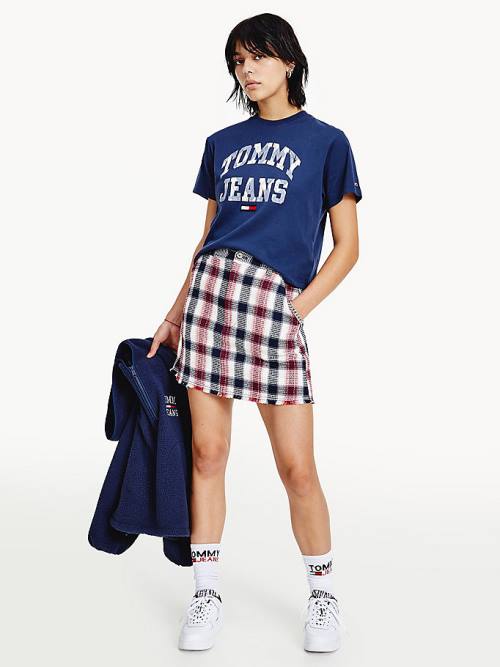 Tommy Hilfiger Gingham Check Mini Rokken Dames Rood | TH173ZEI