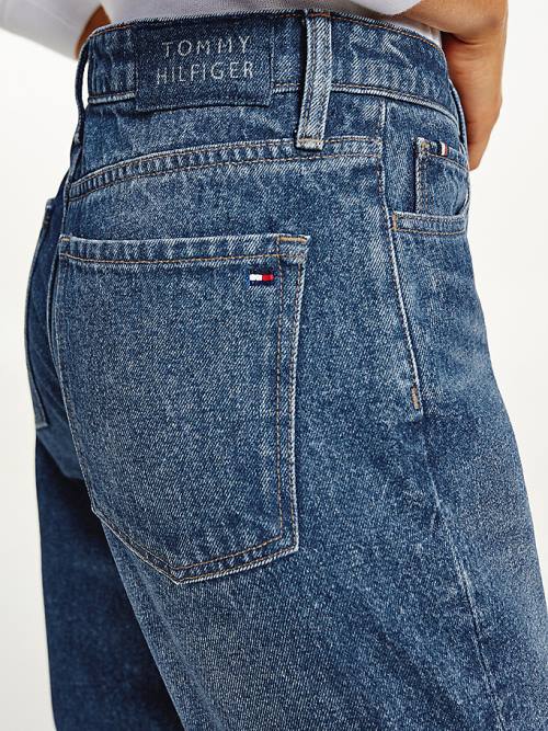 Tommy Hilfiger Gramercy High Rise Tapered Mom Jeans Dames Denim | TH529HYK