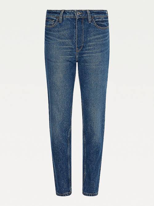 Tommy Hilfiger Gramercy High Rise Tapered Mom Jeans Dames Denim | TH529HYK