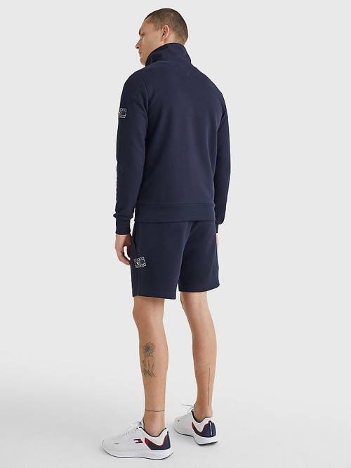 Tommy Hilfiger Half-Zip Sweatshirts Heren Blauw | TH148DWV