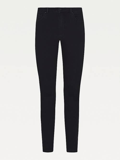 Tommy Hilfiger Harlem High Rise Skinny TH Flex Black Jeans Dames Denim | TH847ONC