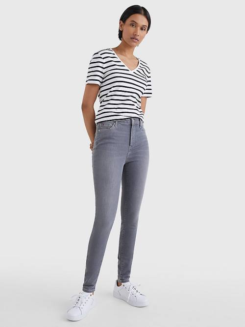 Tommy Hilfiger Harlem High Rise Super Skinny Jeans Dames Denim | TH416WDR