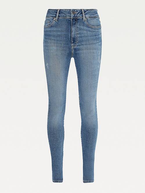 Tommy Hilfiger Harlem High Rise Super Skinny Jeans Dames Denim | TH574OIY