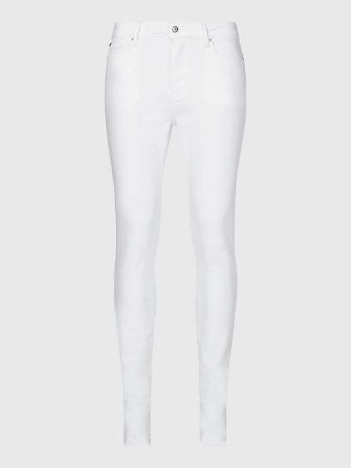 Tommy Hilfiger Harlem High Rise Super Skinny Jeans Dames Wit | TH703QLD